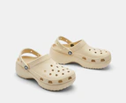 Crocs Women's Classic Platform Clogs - Bone