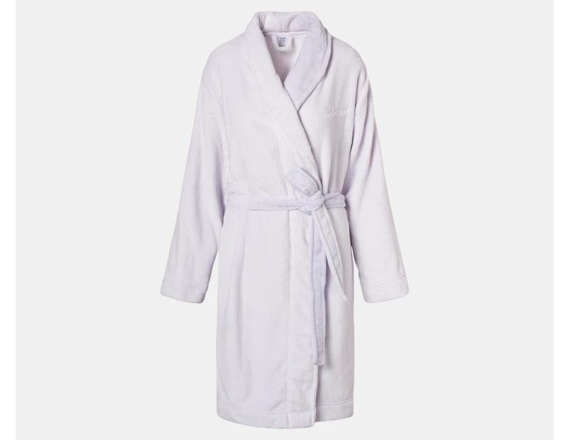 Calvin Klein Women's Fluffy Robe - Lavender