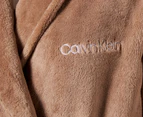 Calvin Klein Women's Fluffy Robe - Café Fun