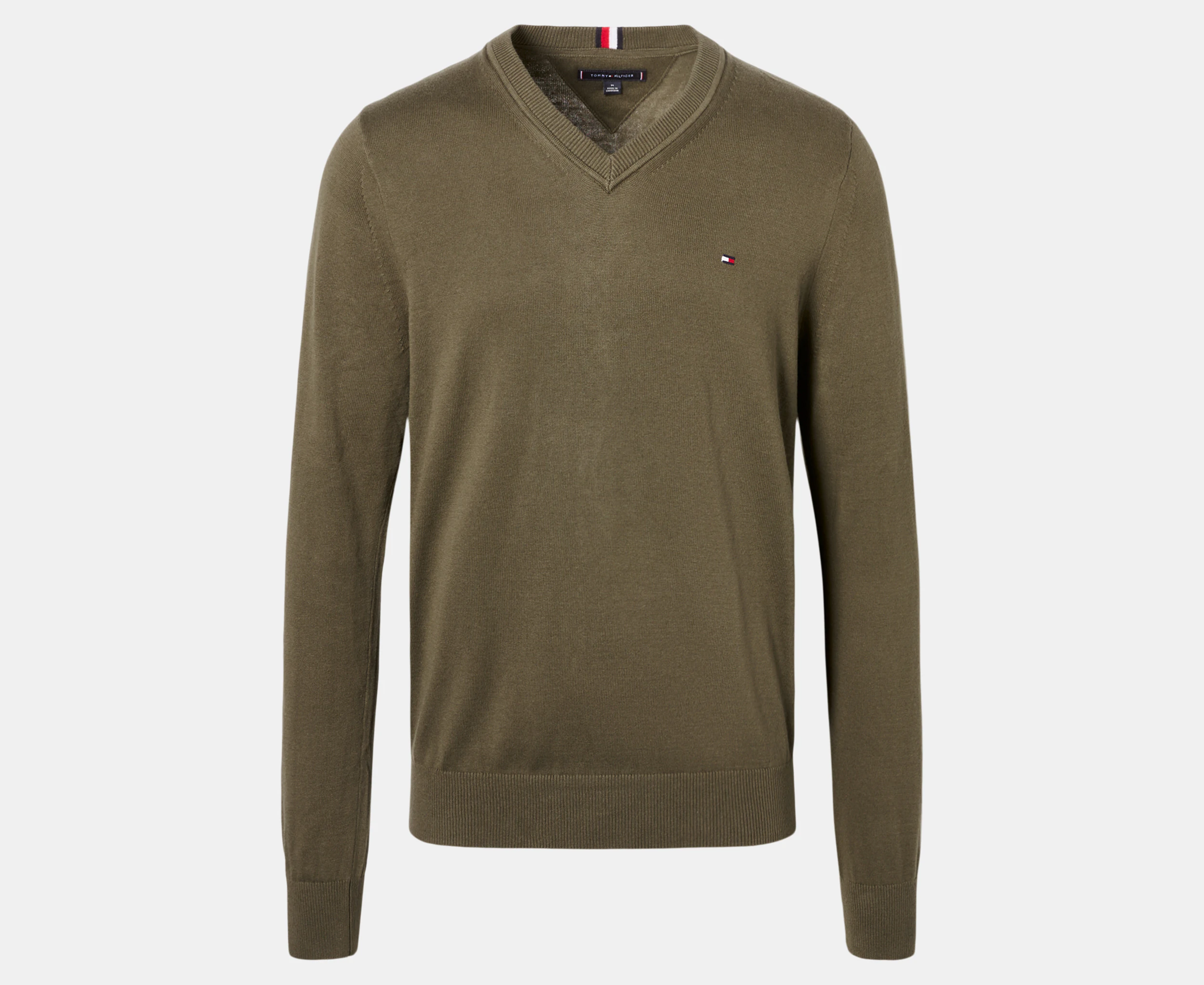 Tommy Hilfiger Men's Syracuse V-Neck Sweater - Army Green