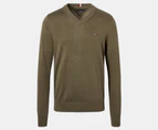 Tommy Hilfiger Men's Syracuse V-Neck Sweater - Army Green