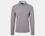 Tommy Hilfiger Men's Regular Long Sleeve Polo Shirt - Grey Heather