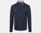 Tommy Hilfiger Men's Regular Long Sleeve Polo Shirt - Desert Sky