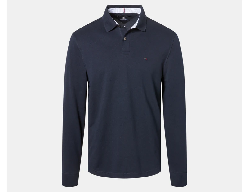 Tommy Hilfiger Men's Regular Long Sleeve Polo Shirt - Desert Sky