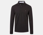 Tommy Hilfiger Men's Regular Long Sleeve Polo Shirt - Dark Sable