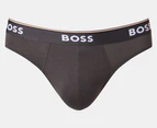 Hugo Boss Men's Power Cotton Stretch Briefs 3-Pack - Blue/Navy/Charcoal