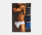 Hugo Boss Men's Power Cotton Stretch Briefs 3-Pack - Blue/Navy/Charcoal