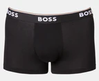 Hugo Boss Men's Power Cotton Stretch Trunks 3-Pack - Black