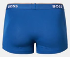 Hugo Boss Men's Power Cotton Stretch Trunks 3-Pack - Navy/Blue/Charcoal