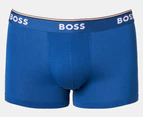 Hugo Boss Men's Power Cotton Stretch Trunks 3-Pack - Navy/Blue/Charcoal