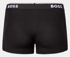 Hugo Boss Men's Power Cotton Stretch Trunks 3-Pack - Black/Grey/White