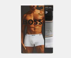 Hugo Boss Men's Power Cotton Stretch Trunks 3-Pack - Black/Grey/White