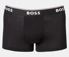 Hugo Boss Men's Power Cotton Stretch Trunks 3-Pack - Black/Blue/Khaki