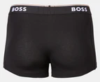 Hugo Boss Men's Power Cotton Stretch Trunks 3-Pack - Black/Blue/Khaki