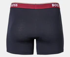 Hugo Boss Men's Power Cotton Stretch Boxer Briefs 3-Pack - Burgundy/Navy/Blue