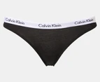 Calvin Klein Women's Carousel Bikini Briefs 3-Pack - Black/Grey Heather/Rotating CK Mini Black