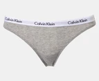 Calvin Klein Women's Carousel Bikini Briefs 3-Pack - Black/Grey Heather/Rotating CK Mini Black