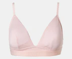 Calvin Klein Women's Monochrome Lightly Lined Triangle Bralette - Nymph's Thigh