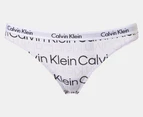 Calvin Klein Women's Carousel Bikini Briefs 3-Pack - Black/Lavender/White