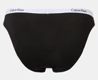 Calvin Klein Women's Carousel Bikini Briefs 3-Pack - Black/Lavender/White