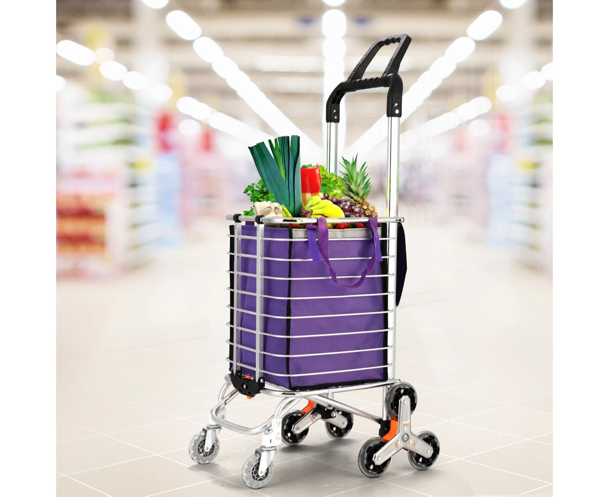 Emajin Foldable Shopping Cart Trolley 35L Grocery Bag Rolling Wheel Portable