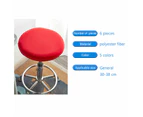 Chair Covers 6Pcs Universal Washable Dining Chair Stool Seat Covers Slipcovers