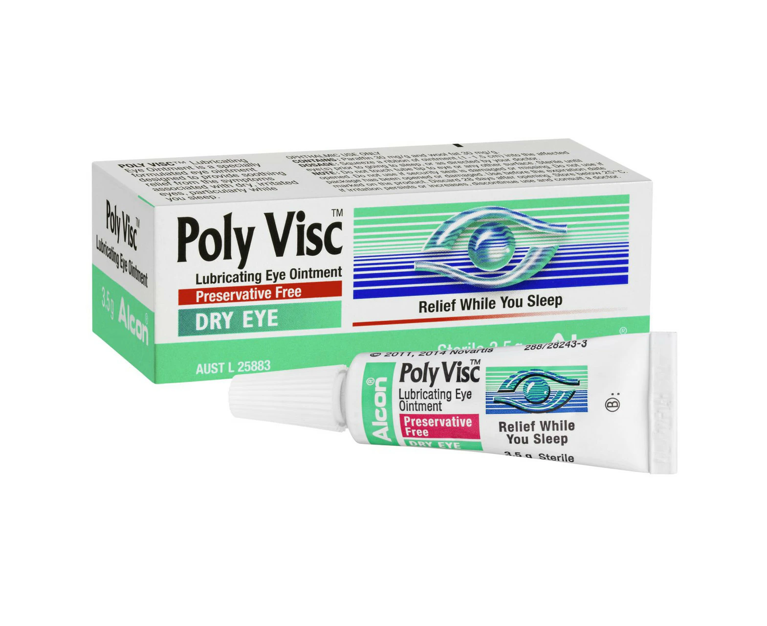 Poly Visc Lubricating Dry Eye Ointment 3.5g