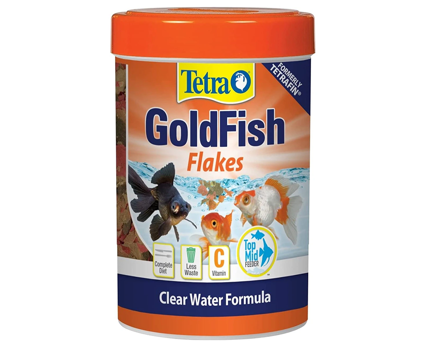 Tetra Goldfish Flakes w/ Vitamin C Clear Water Floating Fish Food Formula 200g