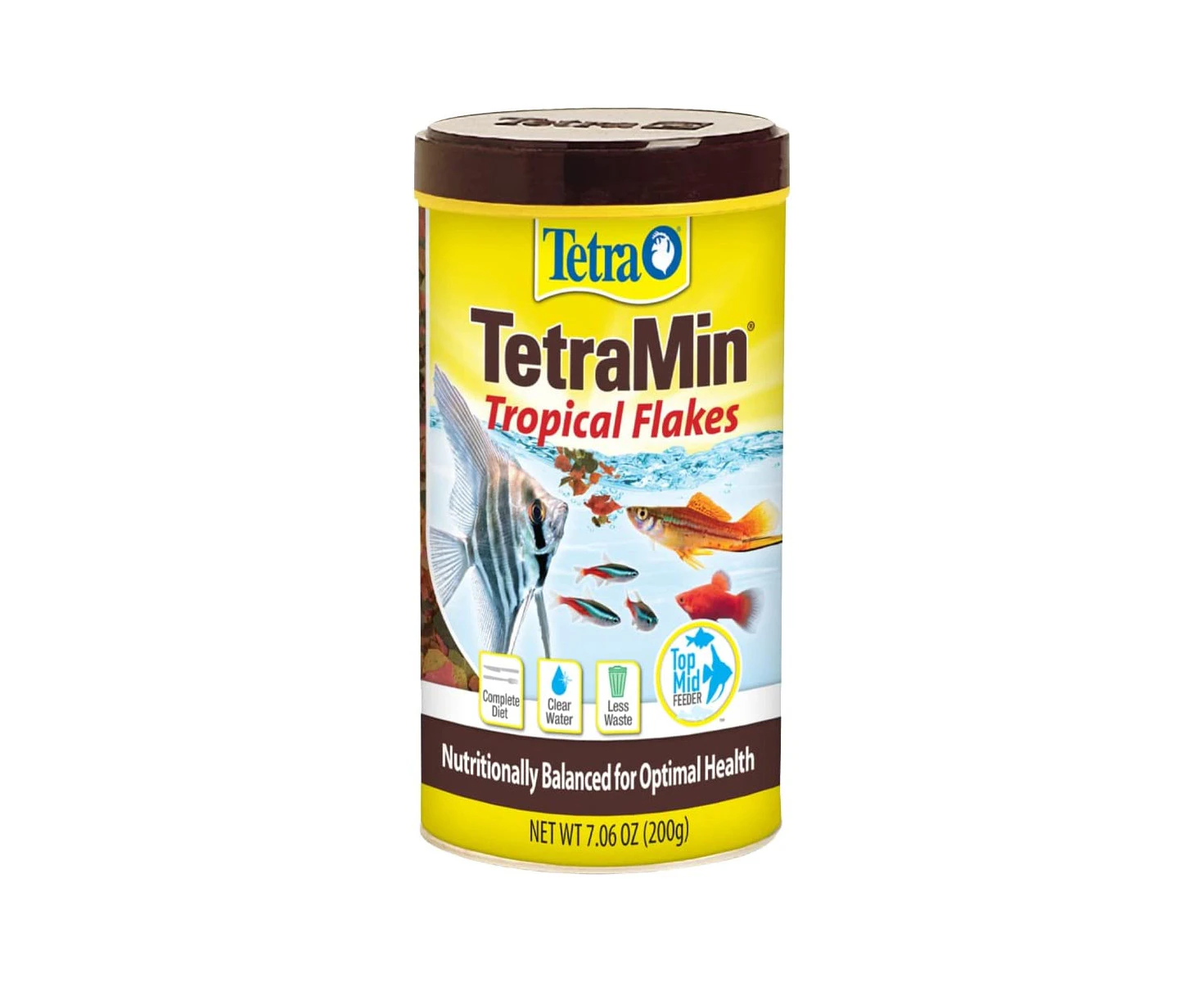 Tetra Tetramin Complete Optimal Health Top/Mid Feeder Tropical Fish Food/Flakes