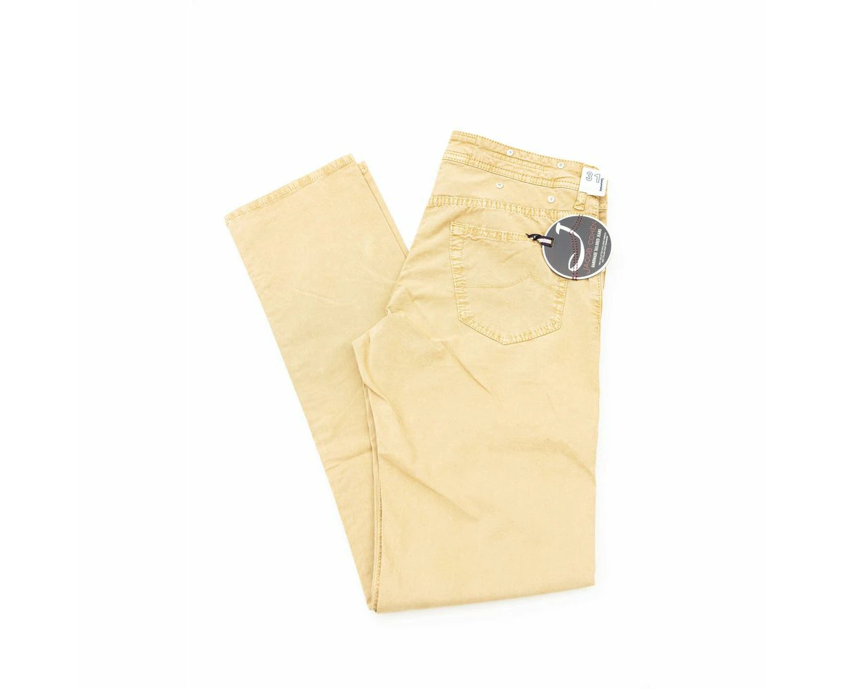 Jacob Cohen Beige Cotton Men Jeans