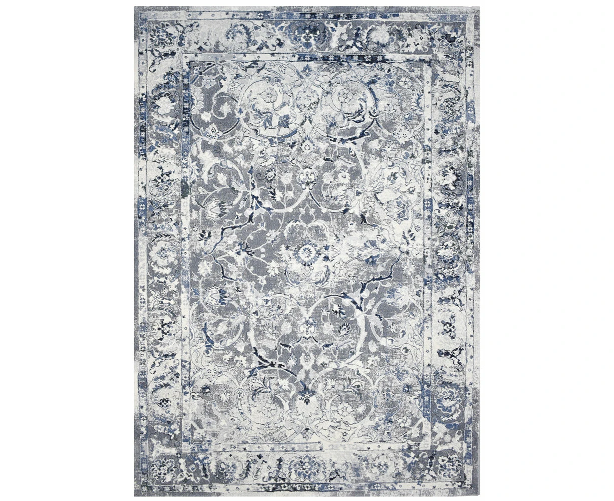 Cheapest Rugs Online Oxford Rug 63392-7646 In Blue & White Rug