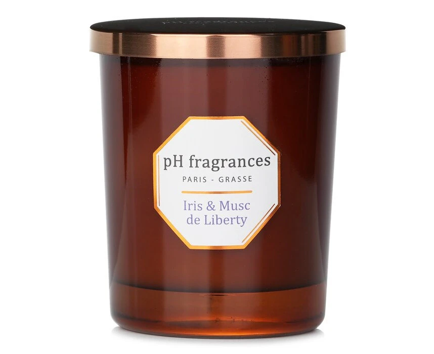 pH fragrances Scented Candle Iris & Musc de Liberty 180g/6.3oz