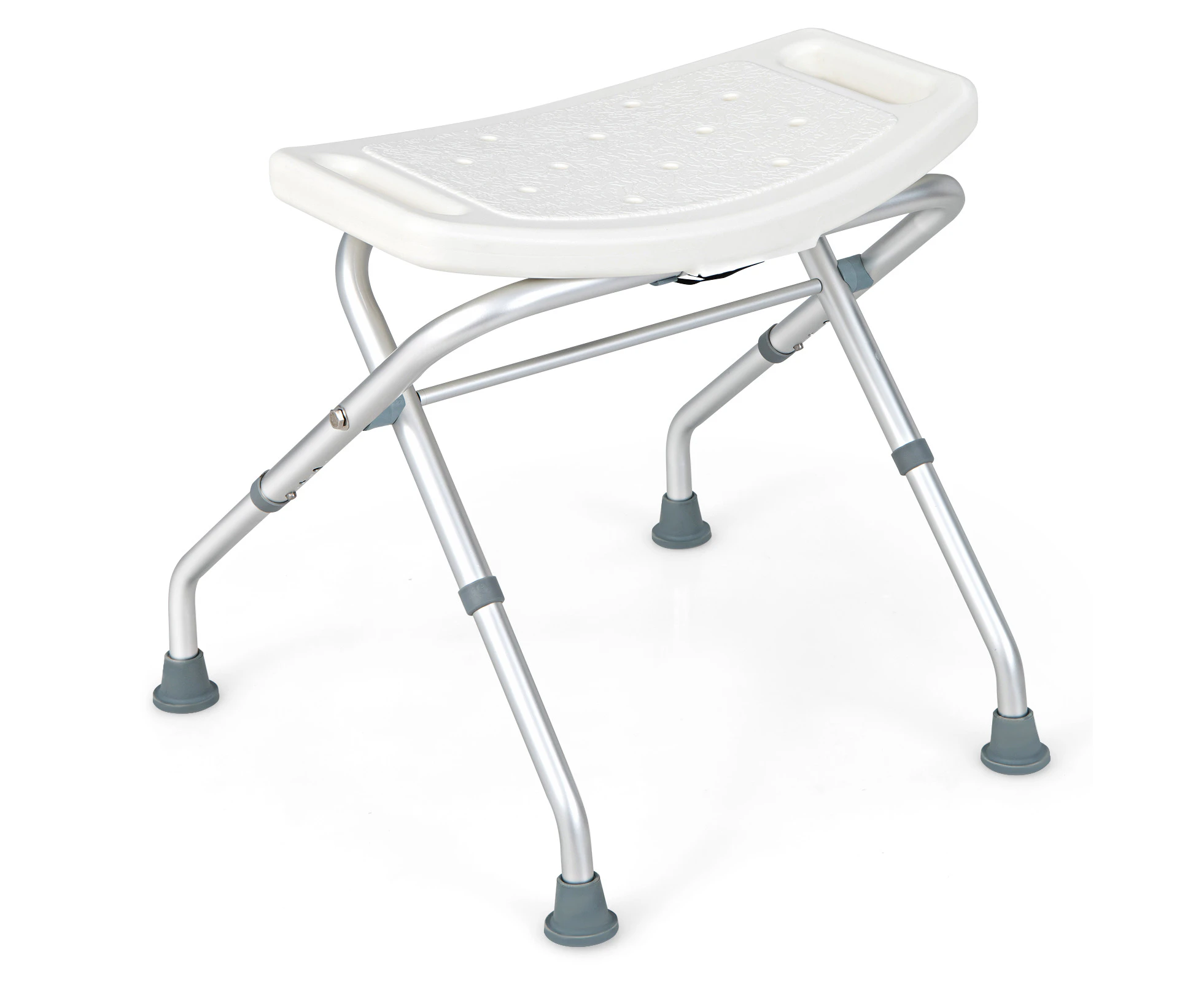 Costway Shower Seat Adjustable Bath Stool Non-slip Bathtub Chair Bathroom w/Anti-slip Footpads