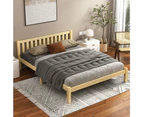 ALFORDSON Bed Frame Queen Double King Single Size Wooden Mattress Base Fenella Oak