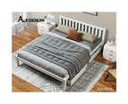 ALFORDSON Bed Frame Queen Double King Single Size Wooden Mattress Base Fenella White