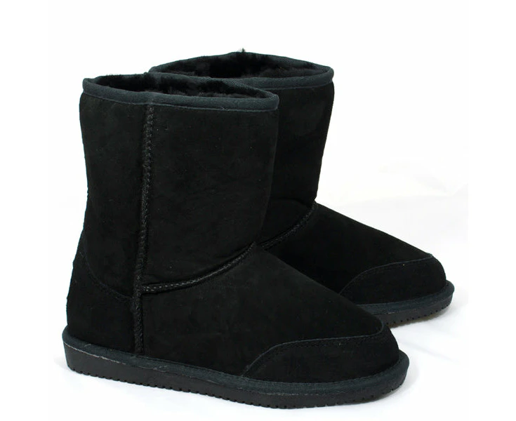 Originals Ugg Australia Mid Sheepskin Boot Black Mens 9 Womens 11