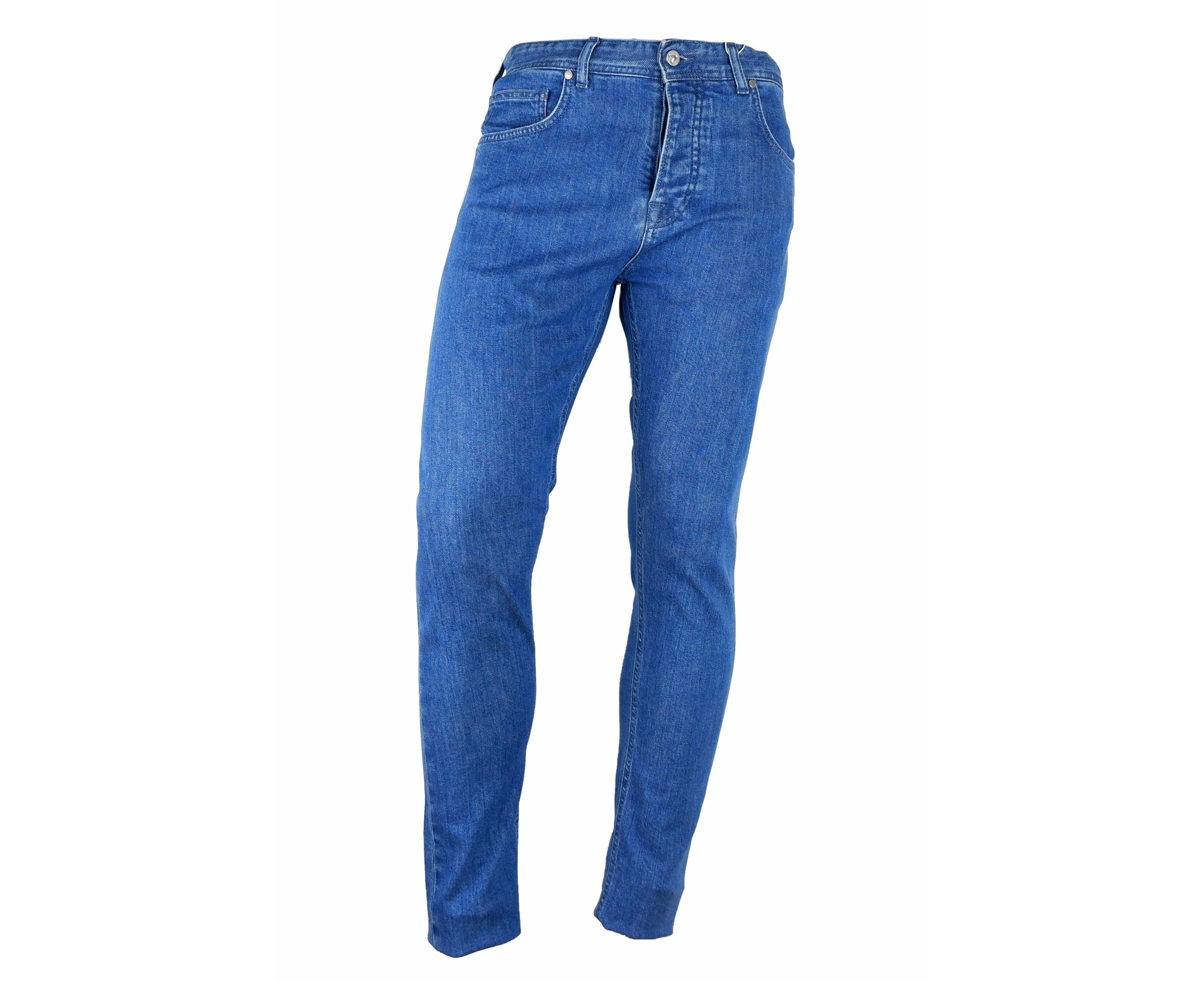 Aquascutum Light Blue Cotton Men Jeans