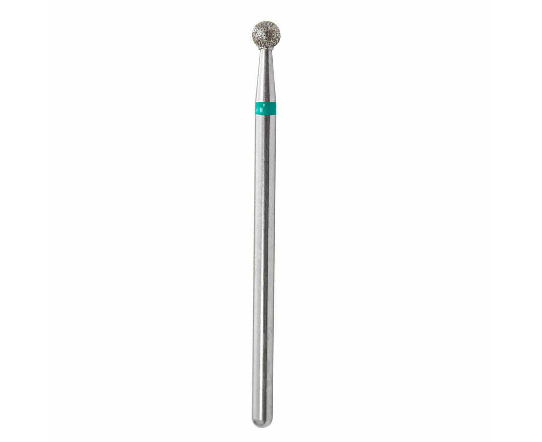 Nail Drill Bit 3/32" - Ball Diamond Head Diameter Cuticle Clean 1.8 mm - Green