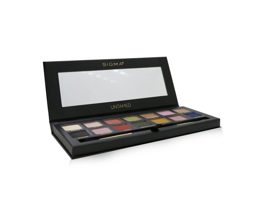 Sigma Beauty Untamed Eyeshadow Palette With Dual Ended Brush (14x Eyeshadow + 1x Dual Ended Brush) 19.32g/0.68oz