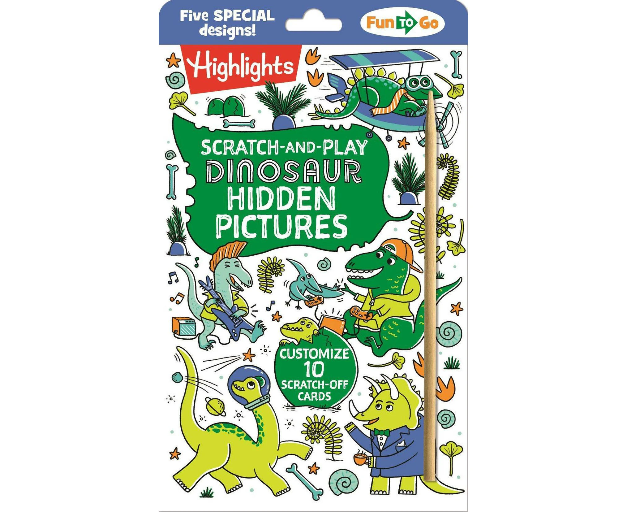 Scratch-and-Play Dinosaur Hidden Pictures