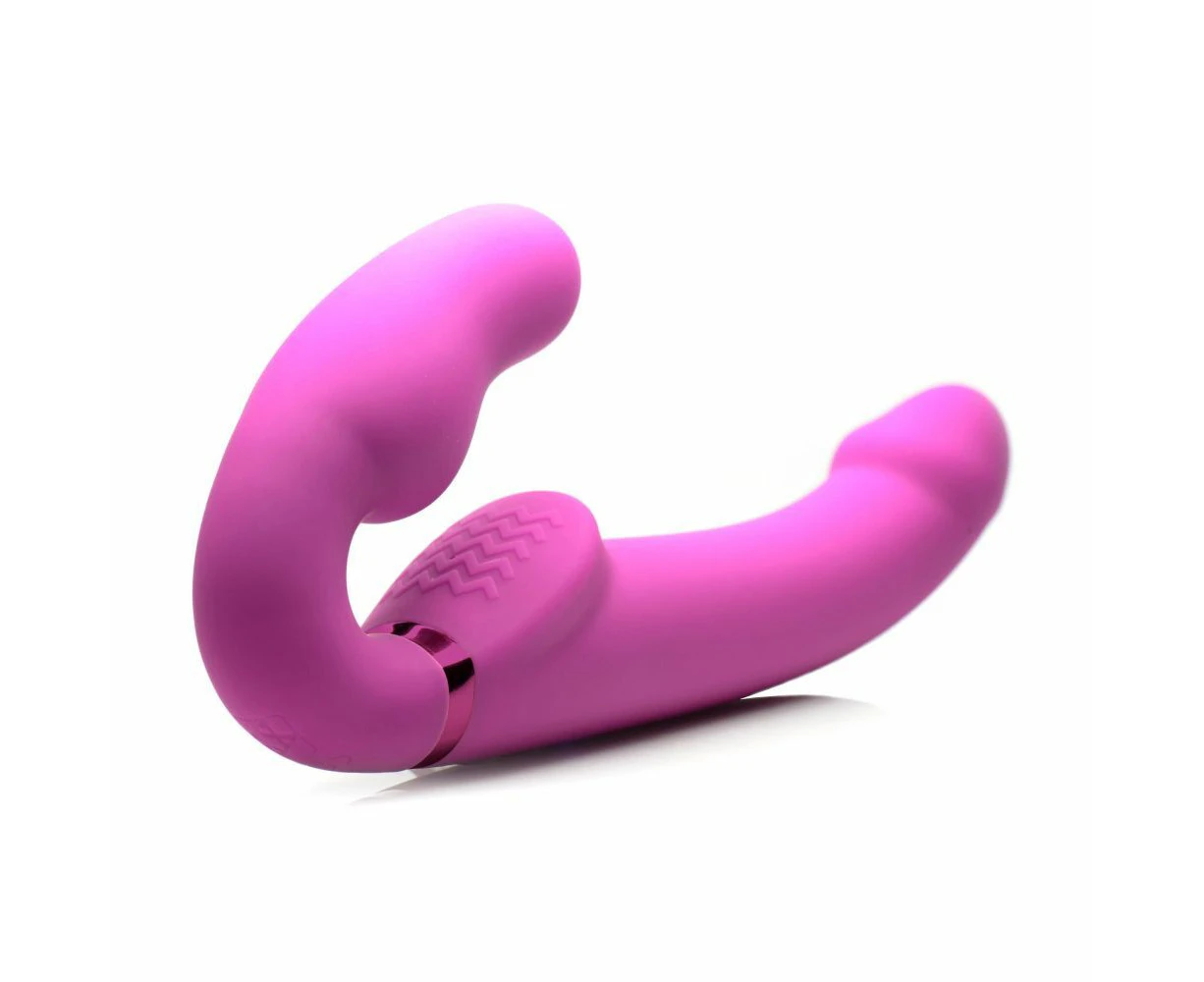 10x Evoke Ergo Fit Inflatable & Vibrating Strapless Strap On