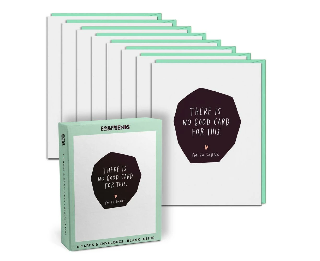 Em & Friends No Good Card For This Boxed Greeting Cards, Box of 8 Single Empathy Cards