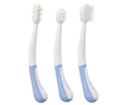 Dreambaby Toothbrush 3 Stages 3-Piece Set - Blue