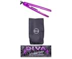 Diva Professional Ceramic Hair Styler - Purple 24mm 2