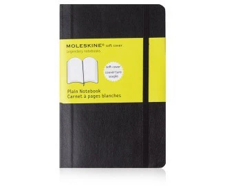 Moleskine Classic Soft Cover Plain Pocket Notebook Office/Student Journal Black