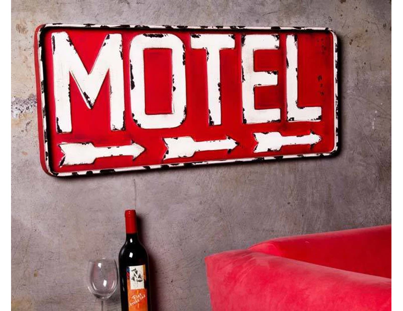 Iconic Metal Wall Sign 90cm - Motel