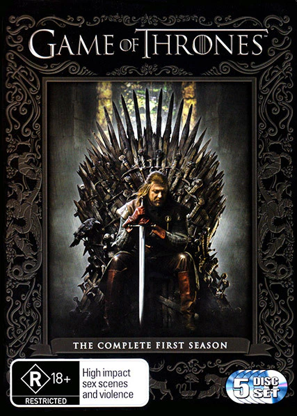 Game of Thrones Season 1 DVD 5-Disc Set (R18+)