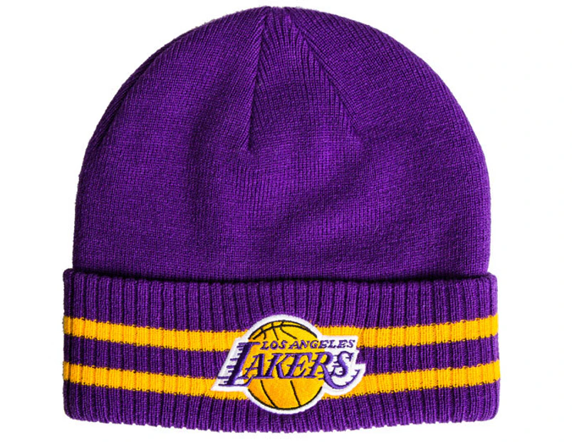 Mitchell & Ness Los Angeles Lakers Beanie - Purple