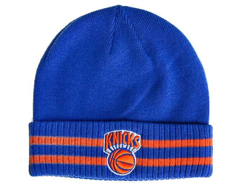 Mitchell & Ness New York Knicks Beanie - Blue/Orange