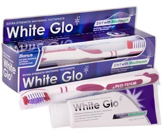 White Glo Whitening Toothpaste/Brush Kit